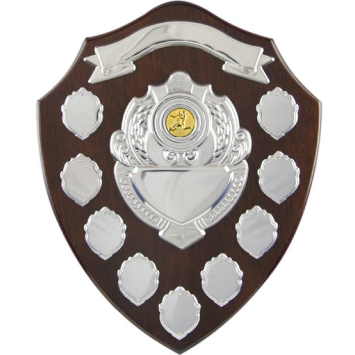 Football Annual 12"  Wooden Shield 